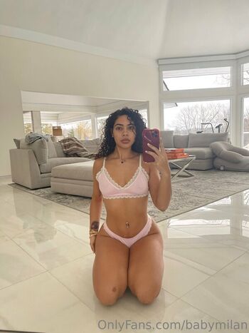 Full leaked Babymilan page private photo