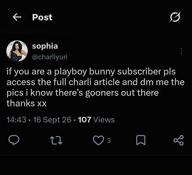 Full leaked Charli xcx  page private photo