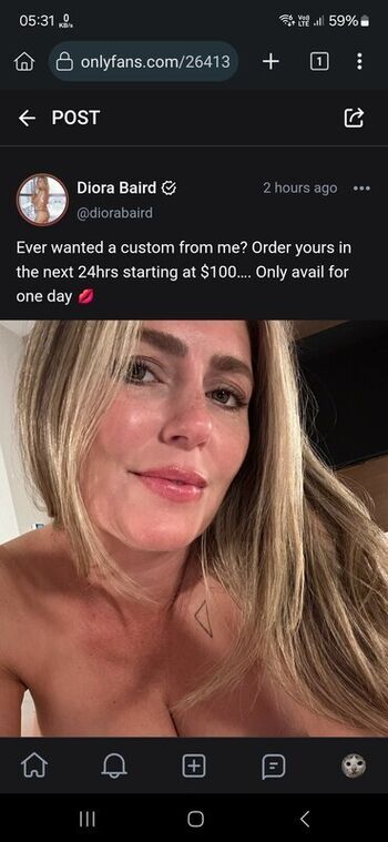 Full leaked Diora baird  page private photo