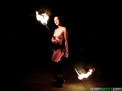 Full leaked Fire dancer private onlyfans photo