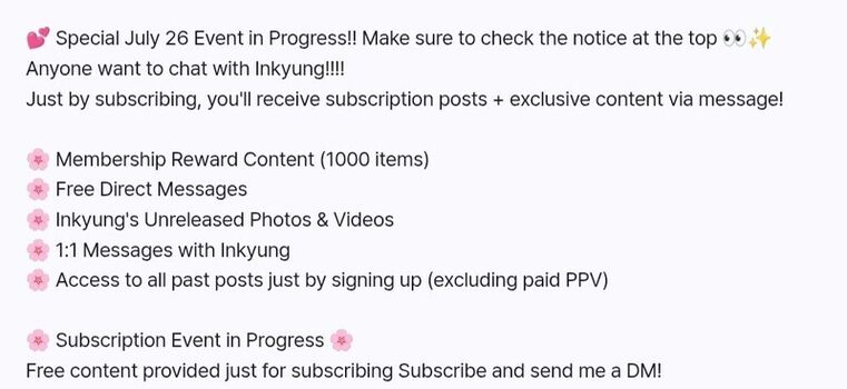 Full leaked Inkyung page private photo