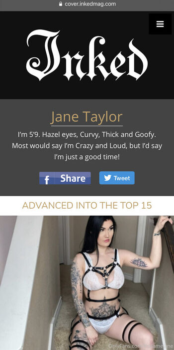 Full leaked Itsdamejane page private photo