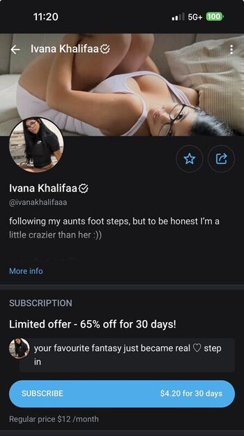 Full leaked Ivana khalifa private photo
