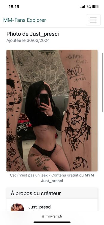Full leaked Justpresci private photo