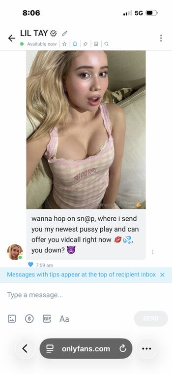 Full leaked Lil tay private photo