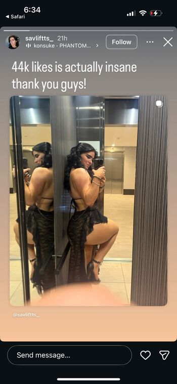 Full leaked Savliftss private onlyfans photo