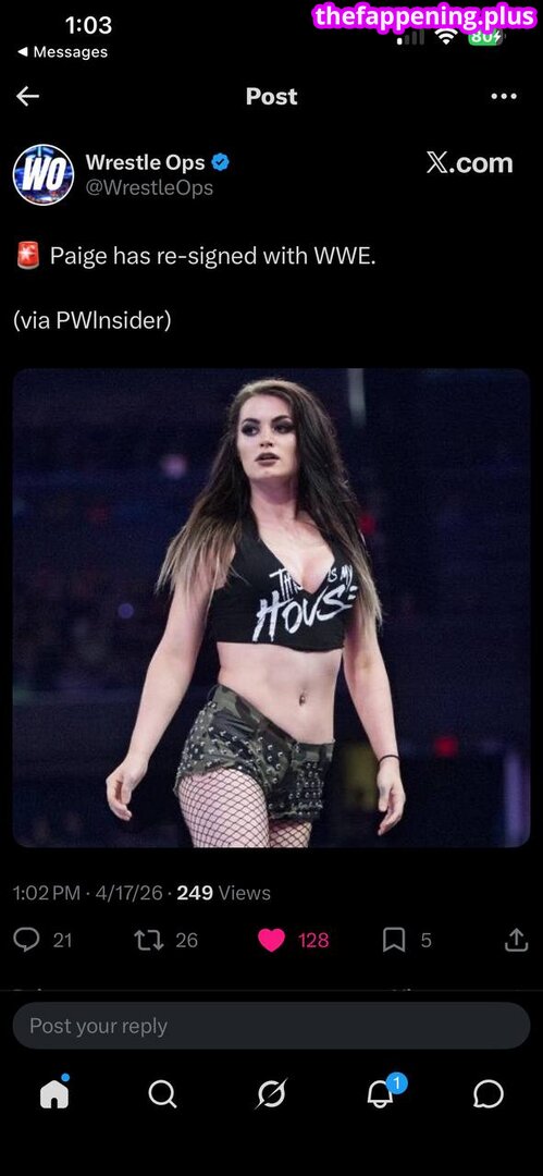 Saraya Bevis / WWE's Paige / realtonistorm / saraya Naakte OnlyFans Foto #4